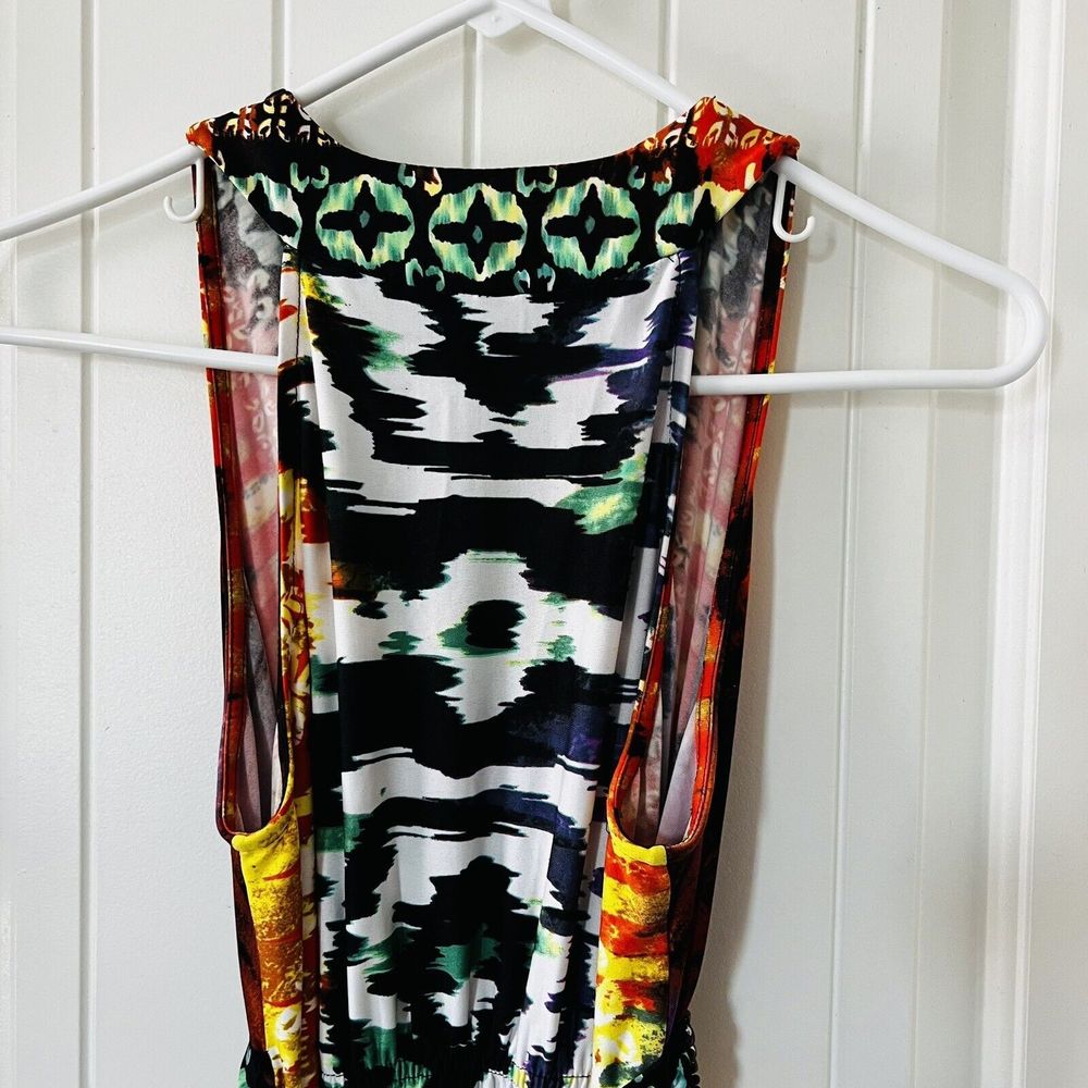 Roz & Ali Sleeveless Embellished Beaded Maxi Dress Plus Size 10 Multicolor - Picture 6 of 15